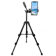 Штатив NeePho NP-3180 для съемки 50-136см с держателем – Черный