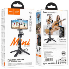 Монопод для селфи Hoco K27 Magic portable mini – Черный