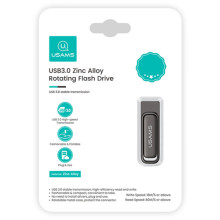 Флеш-накопичувач Usams US-ZB335 USB 3.0 Zinc Alloy – 16GB – Чорний