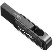 Флеш-накопичувач Usams US-ZB334 USB 3.0 Zinc Alloy Rotating – 256GB – Чорний