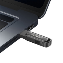 Флеш-накопичувач Usams US-ZB330 USB 3.0 Zinc Alloy Rotating – 16GB – Чорний