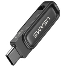 Флеш-накопичувач Usams US-ZB346 USB 3.2 Type-C Dual Ports – 32GB – Чорний
