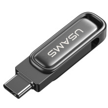 Флеш-накопичувач Usams US-ZB349 USB 3.2 Type-C Dual Ports – 256GB – Чорний
