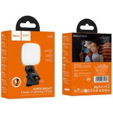 Портативна лампа для селфі Hoco K29 Beauty Selfie Light 300 mAh – Чорний