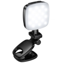 Портативна лампа для селфі Hoco K28 Square Selfie Light 200 mAh – Чорний