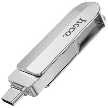 Флеш-накопичувач Hoco UD10 Metal Flash 2in1 USB 3.0/Type-C - 32GB – Сірий