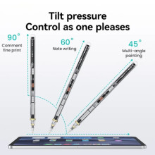 Стилус Usams US-ZB264 Transparent Magnetic Charding Tilt-sensitive Active Touch for iPad – Чорний