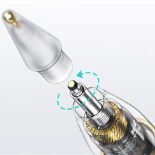 Стилус Usams US-ZB264 Transparent Magnetic Charding Tilt-sensitive Active Touch for iPad – Чорний