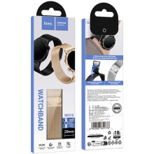 Ремешок Hoco WH16 Precioso series magnetic Milanese steel strap для Smart Watch 20mm – Rose Gold