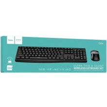 Бездротова клавіатура + миша Hoco DI94 Ultra Thin 2.4G – Чорний