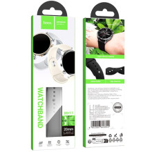 Ремінець Hoco WH11 Flexible series classic silicone strap для Smart Watch 20mm – Сірий