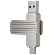 Флеш-накопичувач WIWU WI-FD003 Infinite 2in1 Type-C USB 3.2 - 512GB – Срібний