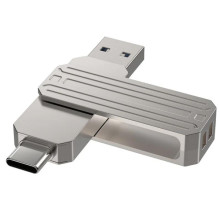 Флеш-накопитель WIWU WI-FD003 Infinite 2in1 Type-C USB 3.2 - 64GB – Серебряный