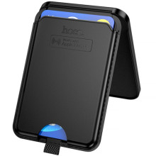 Кардхолдер магнітний Hoco E91I Tiger з трекером 120 mAh – Чорний