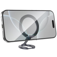 Магнітний тримач для телефону Hoco GH9 Double-ring – Сірий