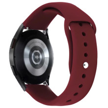 Силіконовий ремінець Sport для Smart Watch 20mm – Бордовий