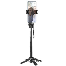 Монопод для селфі Hoco K27 Pro magnetic трипод + знімний BT пульт – Чорний