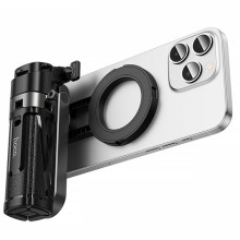 Монопод для селфі Hoco K27 Pro magnetic трипод + знімний BT пульт – Чорний