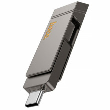 Флеш-накопитель Hoco UD15 2in1 Type-C USB 3.2 - 32GB – Серебряный