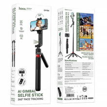 Монопод для селфи Hoco DYY04 трипод + съемный BT пульт – Черный