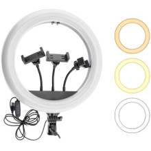 Кольцевая светодиодная LED лампа XD360 14" – Черный