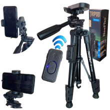 Штатив NeePho NP-3160S для съемки 30-68.5см с держателем+пульт – Черный