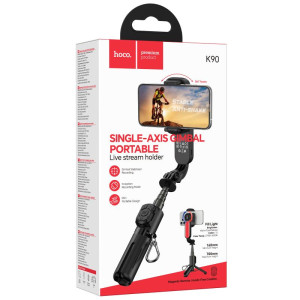 Монопод для селфи Hoco K90 Support axis smart+light