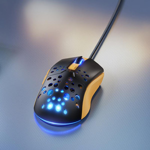 Мышь проводная Hoco GM51 Sky Luminous – Черный