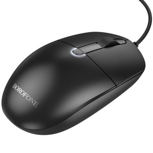 Мышь проводная Borofone BG17 Morning – Черный