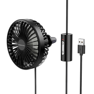 Вентилятор автомобильный Borofone DBF11 three speed (USB-A) – Черный