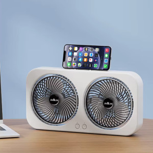 Настольный вентилятор F105 Dual-Fan Design 1800mAh