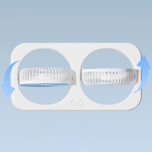 Настольный вентилятор F105 Dual-Fan Design 1800mAh