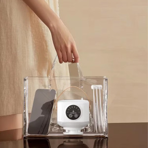 Портативний вентилятор D01 with LED and remote control 7200mAh