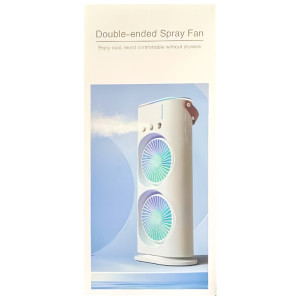 Настольный вентилятор F12 Spray Dual-Fan 2in1 с водяным охлаждением 1800mAh