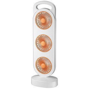Настольный вентилятор Three Head Fan 1200 mAh – Оранжевый