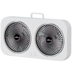 Настільний вентилятор F105 Dual-Fan Design 1800mAh – Чорний