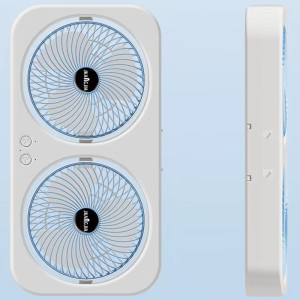 Настільний вентилятор F105 Dual-Fan Design 1800mAh – Blue