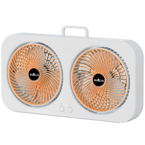 Настільний вентилятор F105 Dual-Fan Design 1800mAh – Жовтий
