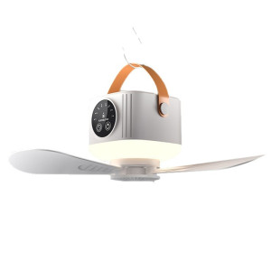 Портативний вентилятор D01 with LED and remote control 7200mAh – Білий