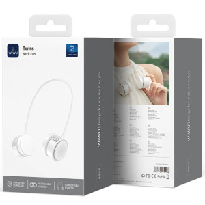 Портативный вентилятор WIWU FS014 Twins Neck – Белый