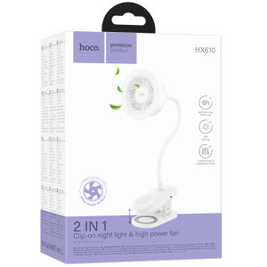 Портативный вентилятор Hoco HX610 handheld folding fan 1800 mAh