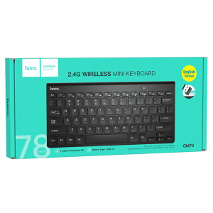 Клавиатура беспроводная Hoco GM70 Dragon mini 2.4G (Ukrainian Version) – Черный