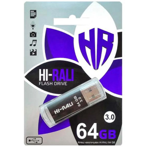 Флеш-накопитель Hi-Rali Rocket Series USB 3.0 — 64GB – Черный