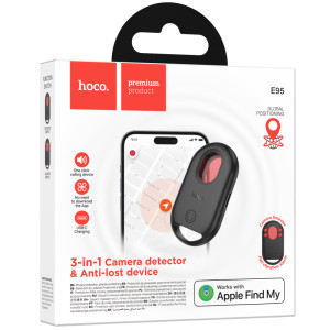 Трекер Hoco E95 Quest + детектор скрытых камер 65 mAh – Черный
