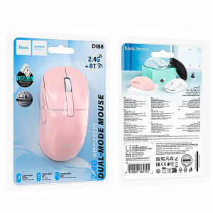 Мышь беспроводная Hoco DI88 Dragon Bluetooth + 2.4G – Розовый