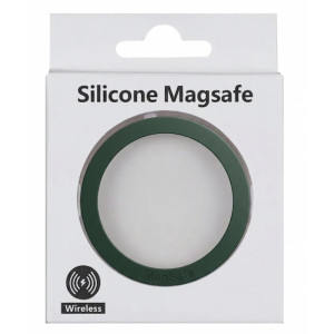 Металлическое кольцо Silicone Magnetic – Темно зеленый