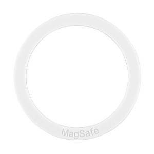 Металлическое кольцо Silicone Magnetic – Белый