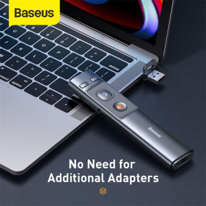 Лазерная указка Baseus Orange Dot Wireless Presenter (Red Laser) (ACFYB-0) – Серый
