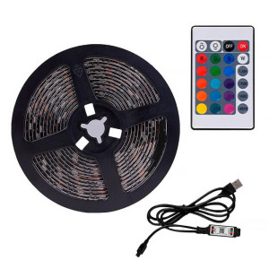 Светодиодная LED лента Hoco DL30 Plus + remote control (4m) – Черный