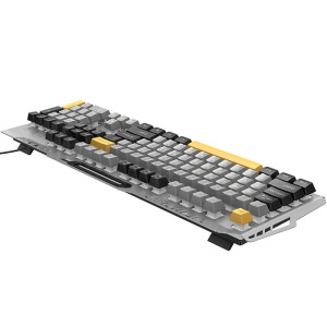 Клавиатура проводная Hoco GM702 Vistoso RGB (English Version) – Серый